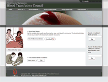Tablet Screenshot of bloodbanks.mahasbtc.com